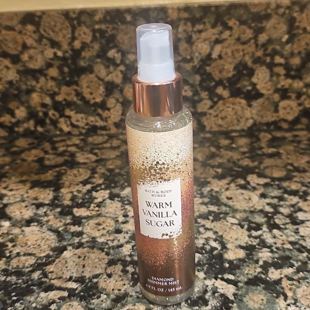 BBW Warm Vanilla Sugsr Diamond Shimmer Mist